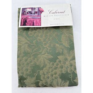 Cabernet Damask Tablecloth 70" Round‎ Cotton/Polyester